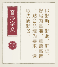 黄骅起名流程五
